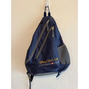 Disney Cruise Line‎ Castaway Club Navy Blue Sling Backpack Travel Bag